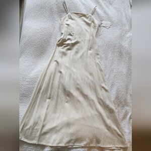H&M Cream Slip Dress